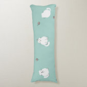 Katzenmuster Seitenschläferkissen (Vorderseite Vertikal)