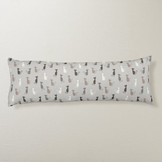 Katzenmuster Seitenschläferkissen (Rückseite)