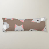 Katzenmuster Seitenschläferkissen (Rückseite)
