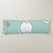 Katzenmuster Seitenschläferkissen (Rückseite)