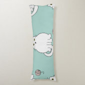 Katzenmuster Seitenschläferkissen (Vorderseite Vertikal)