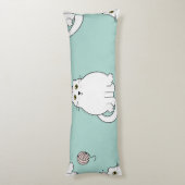 Katzenmuster Seitenschläferkissen (Rückseite (Vertikal))