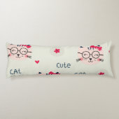 Katzenmuster Seitenschläferkissen (Rückseite)