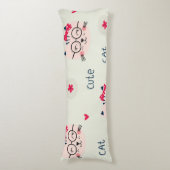 Katzenmuster Seitenschläferkissen (Vorderseite Vertikal)