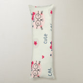 Katzenmuster Seitenschläferkissen (Rückseite (Vertikal))