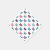 Katzenmuster Serviette (Ecke)