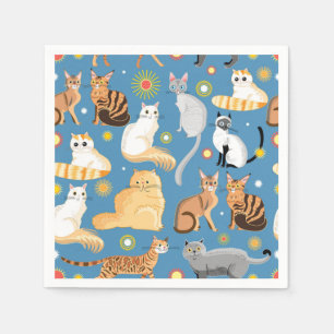 Katzenmuster Serviette