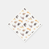 Katzenmuster Serviette (Ecke)