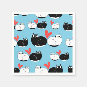 Katzenmuster Serviette
