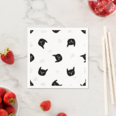 Katzenmuster Serviette (Beispiel)