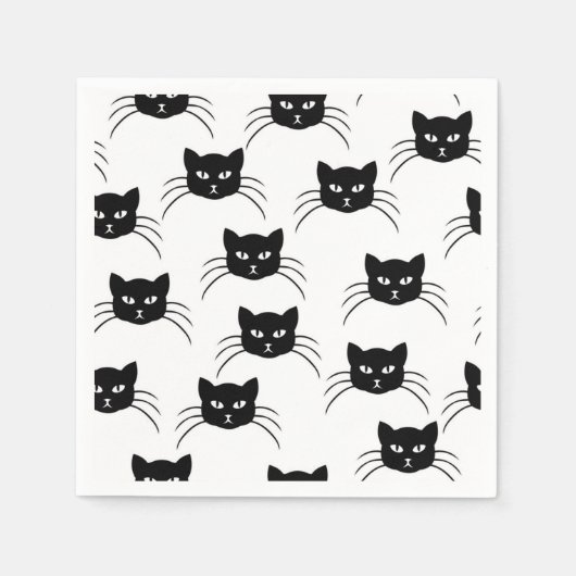 Katzenmuster Serviette (Vorderseite)