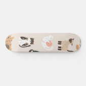 Katzenmuster Skateboard (Horizontal)