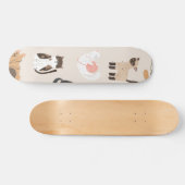Katzenmuster Skateboard (Horizontal)