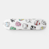 Katzenmuster Skateboard (Horizontal)