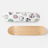 Katzenmuster Skateboard (Horizontal)
