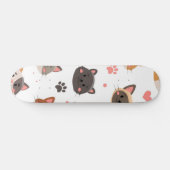 Katzenmuster Skateboard (Horizontal)