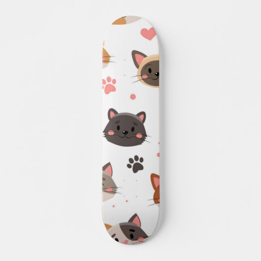 Katzenmuster Skateboard (Vorne)