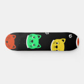 Katzenmuster Skateboard (Horizontal)
