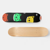 Katzenmuster Skateboard (Horizontal)