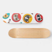 Katzenmuster Skateboard (Horizontal)