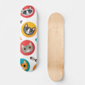 Katzenmuster Skateboard (Vorderseite)
