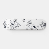 Katzenmuster Skateboard (Horizontal)