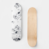 Katzenmuster Skateboard (Vorderseite)