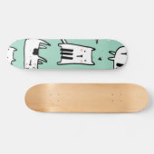 Katzenmuster Skateboard (Horizontal)