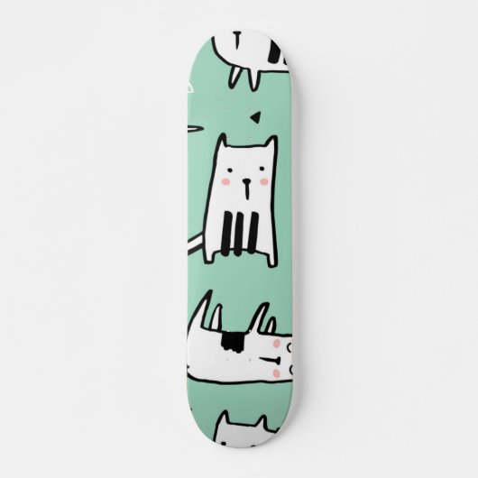 Katzenmuster Skateboard (Vorne)