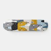 Katzenmuster Skateboard (Horizontal)