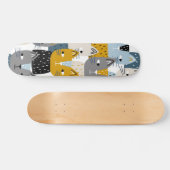 Katzenmuster Skateboard (Horizontal)