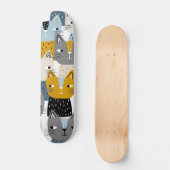 Katzenmuster Skateboard (Vorderseite)