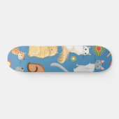 Katzenmuster Skateboard (Horizontal)