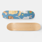 Katzenmuster Skateboard (Horizontal)