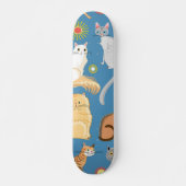 Katzenmuster Skateboard (Vorne)