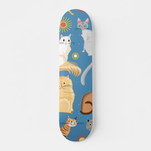 Katzenmuster Skateboard (Vorne)