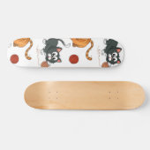 Katzenmuster Skateboard (Horizontal)
