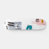 Katzenmuster Skateboard (Horizontal)