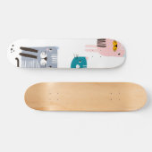 Katzenmuster Skateboard (Horizontal)