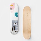 Katzenmuster Skateboard (Vorderseite)