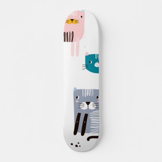 Katzenmuster Skateboard (Vorne)