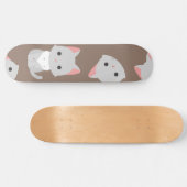 Katzenmuster Skateboard (Horizontal)