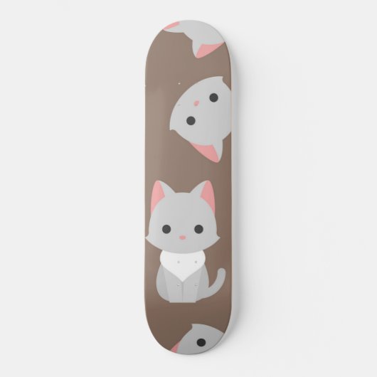Katzenmuster Skateboard (Vorderseite)