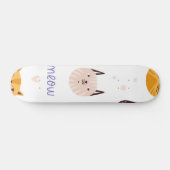 Katzenmuster Skateboard (Horizontal)