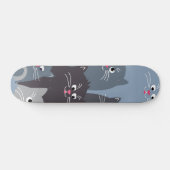 Katzenmuster Skateboard (Horizontal)