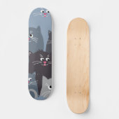 Katzenmuster Skateboard (Vorderseite)