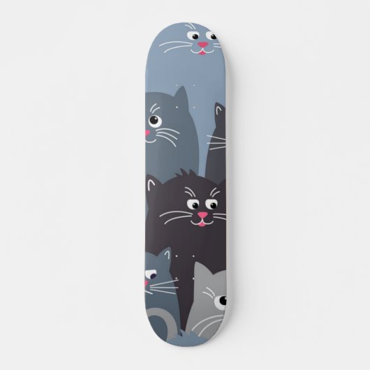 Katzenmuster Skateboard (Vorne)