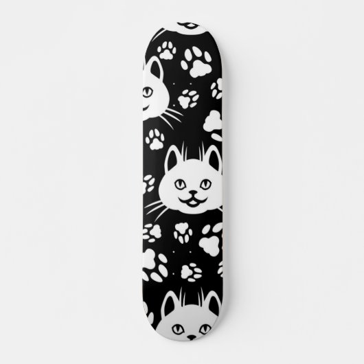 Katzenmuster Skateboard (Vorne)