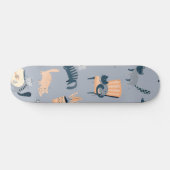 Katzenmuster Skateboard (Horizontal)