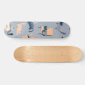 Katzenmuster Skateboard (Horizontal)